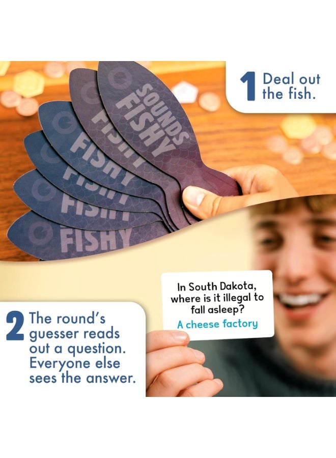 BIG POTATO Sounds Fishy – Fast-Paced Bluffing Party Game for Kids 10+ & Adults | Fun Family Trivia Board Game for Quick Thinking & Lying - Image 4